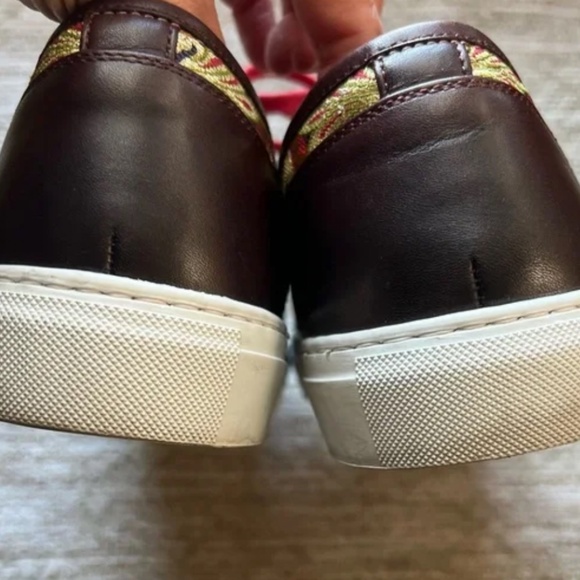 TAFT Jack Sneaker gold brown red lace size 10 (44) - Picture 9 of 11